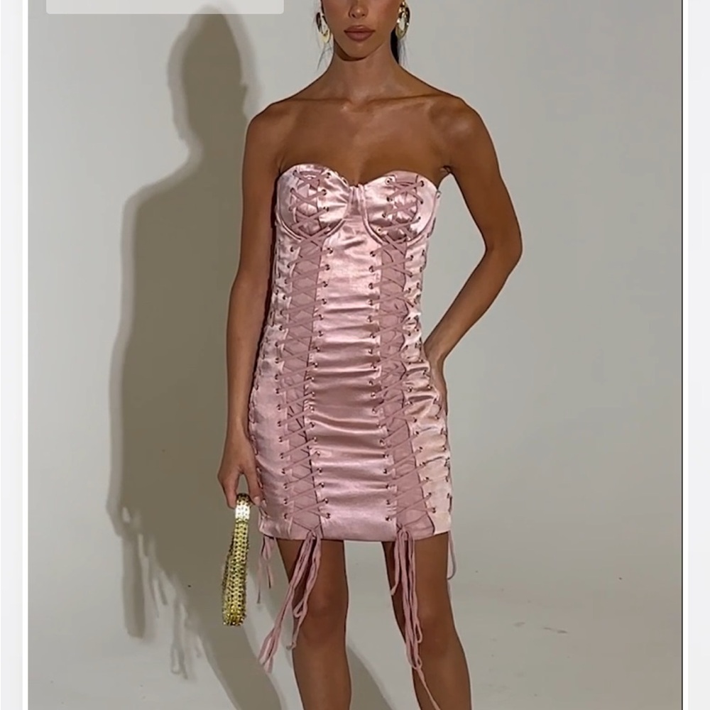 AKIRA Blush Strapless Dress